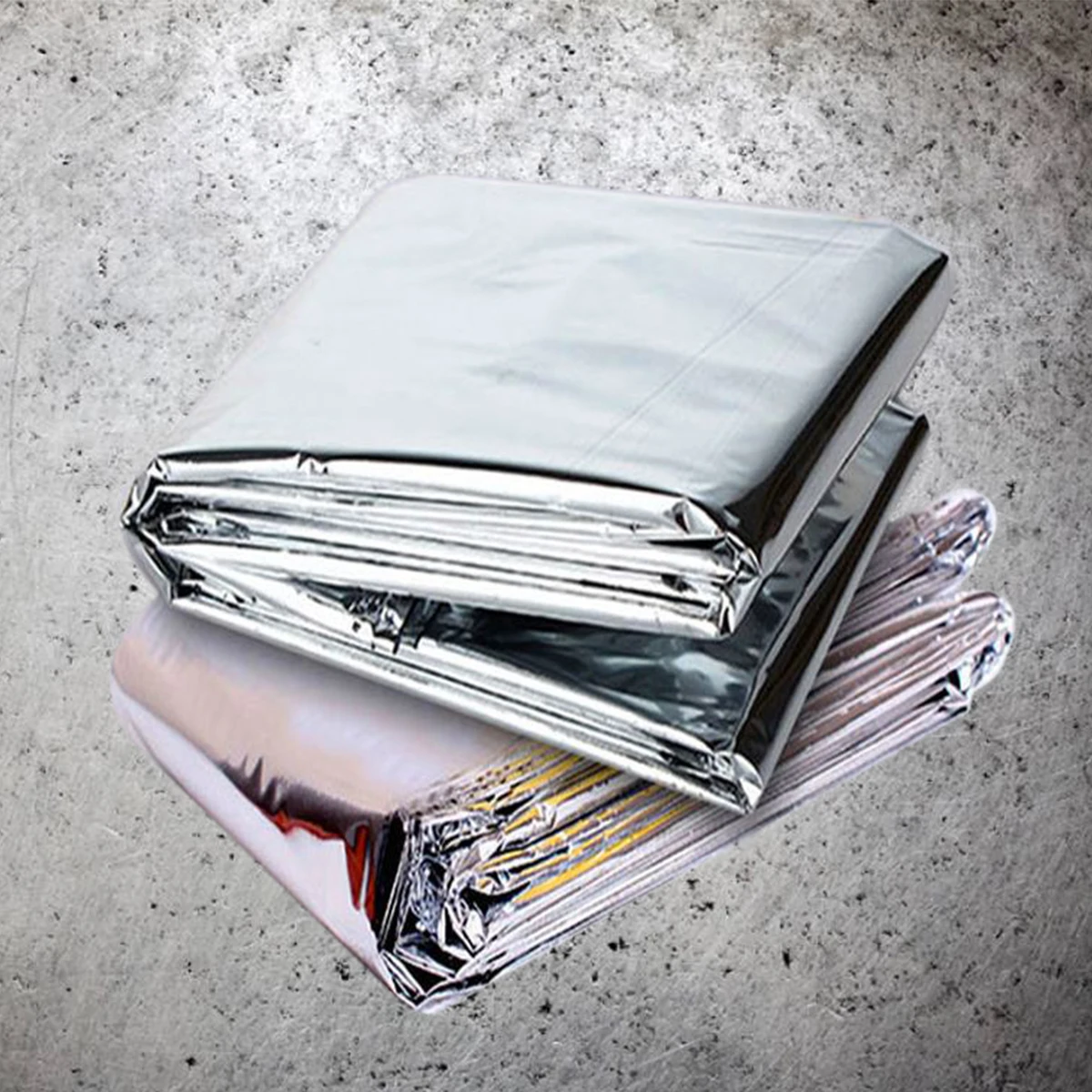 2 шт. 210*130 см теплый майларовая пленка складное тепловое светоотражающее одеяло