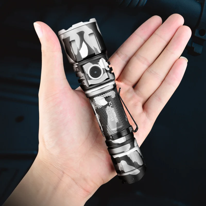 Klarus XT11GT USB Перезаряжаемый фонарик CREE XPH35 2000 люмен светодиодный фонарик с 18650 батареей(городской камуфляж