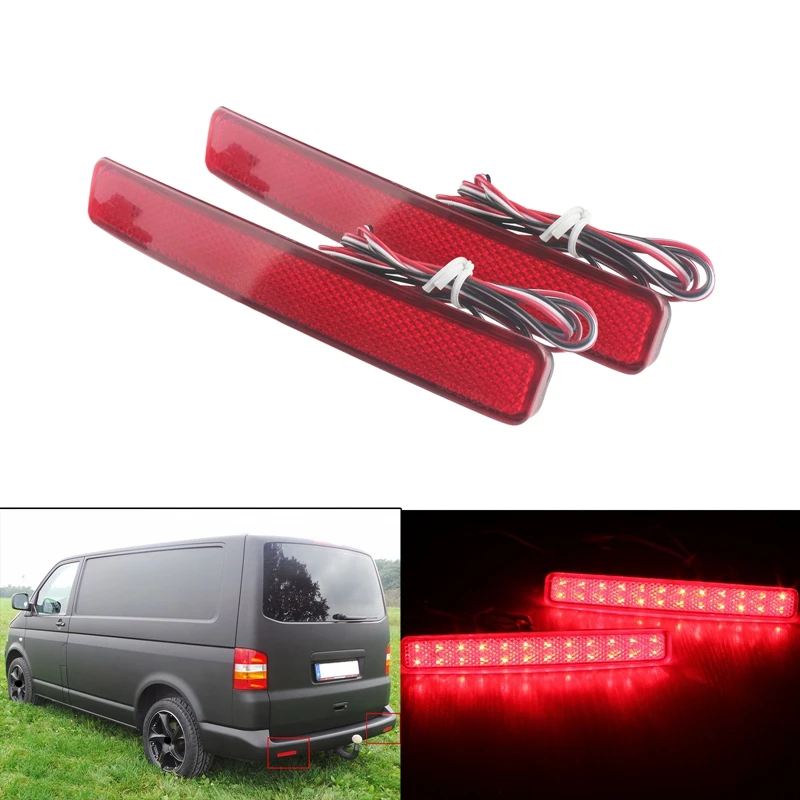 2 шт. отражатель заднего бампера для Volkswagen T5 Transporter/ Caravelle / Multivan 2003 2011|Фара авто в