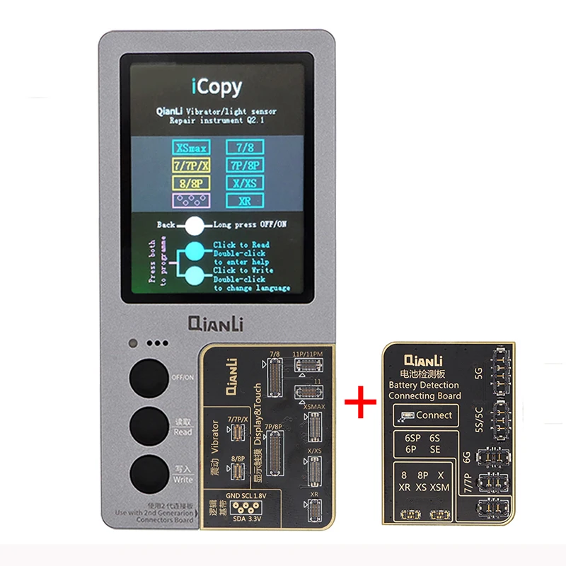 

NEW QIANLI iCopy Plus LCD Screen photosensitive Repair Instrument For 7 7p 8 8p x s XR xsmax 11pro max Battery Photometer