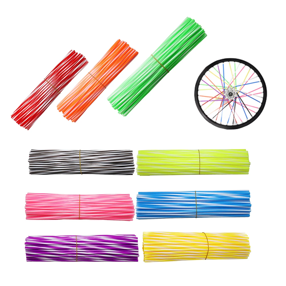 72 шт. колеса мотоцикла со спицами протектор обертывания диски кожи отделка Чехлы