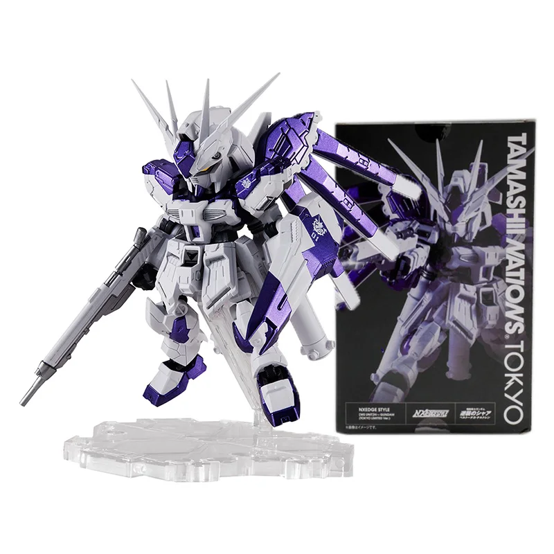 

Bandai Kids Assembled Toy Robot Model NX Gundam HI V Titanium Finish Tamash Nations Tokyo Base Limited Anime Action Figure Gifts