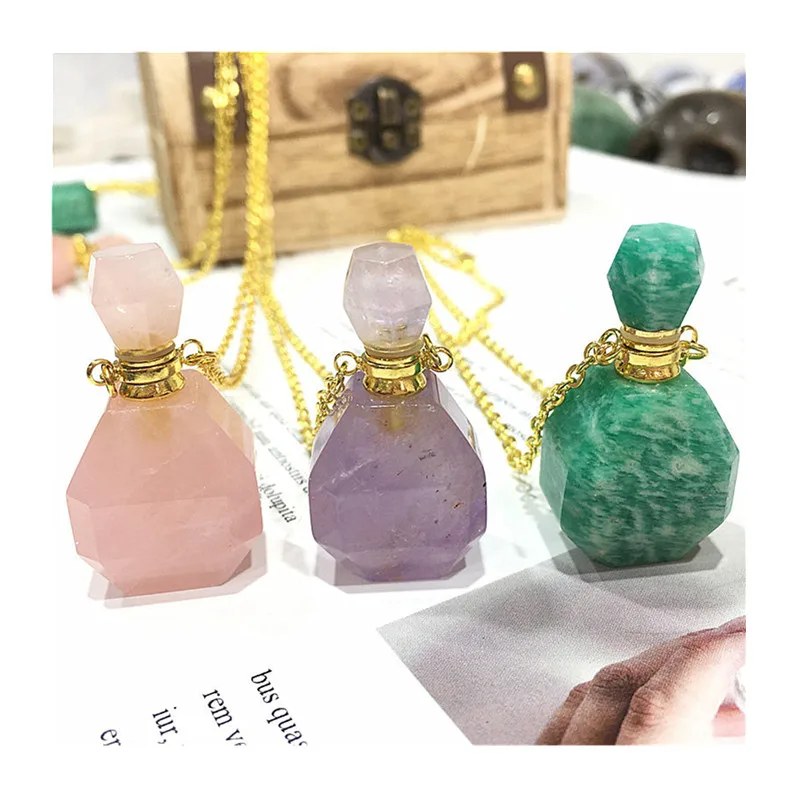 

Подвеска в виде бутылочки парфюма резной смешанные материалы кристаллы ИСЦЕЛЕНИЕ КАМНИ для рождественские подарки 1 шт