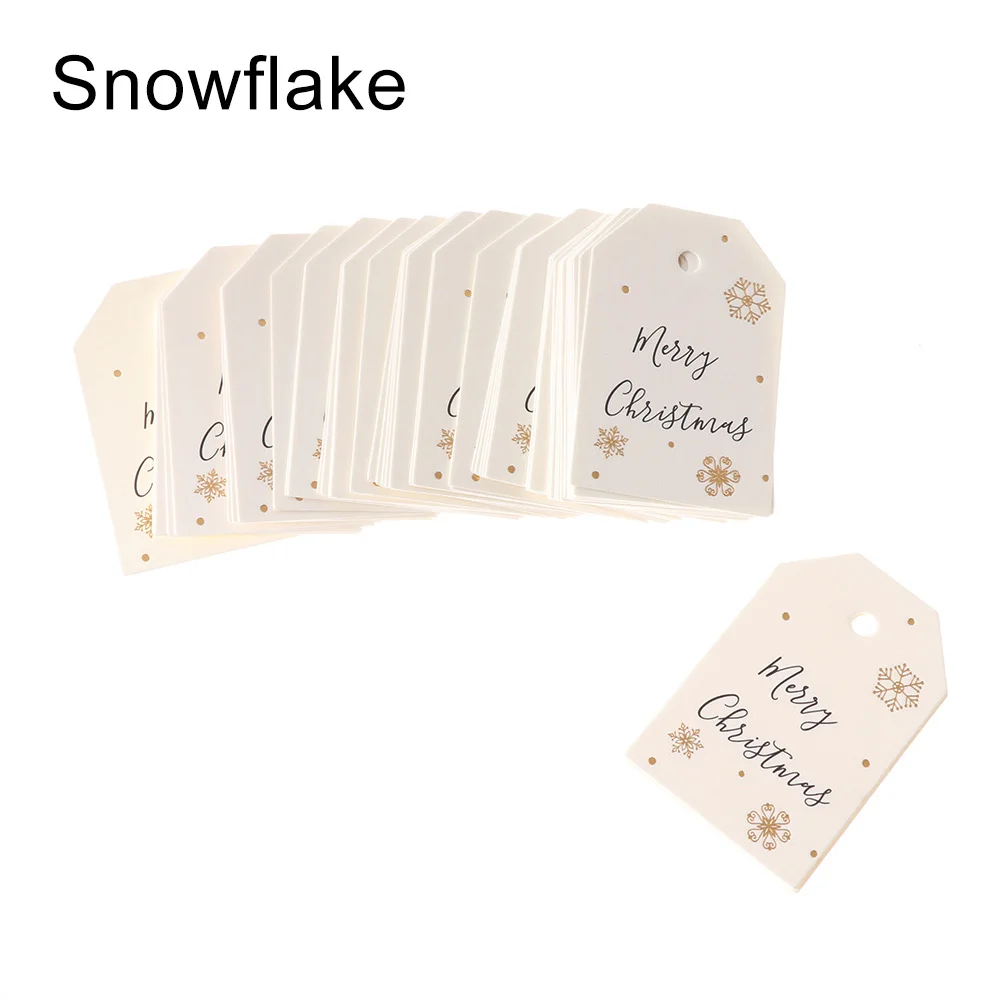 

Рождественские бумажные бирки 50/100 шт