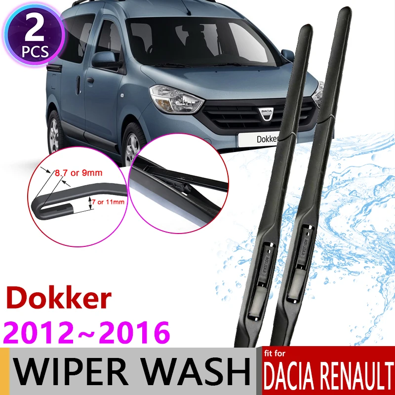 

for Dacia Renault Dokker 2012~2016 Front Windscreen Windshield Wipers Blades Auto Car Wiper Blade Accessories 2013 2014 2015