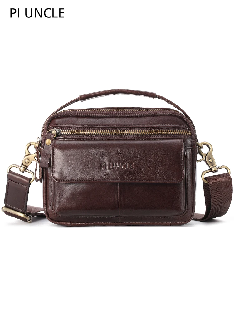 Маленькая поясная сумка PI UNCLE из натуральной кожи через плечо на для мобильного