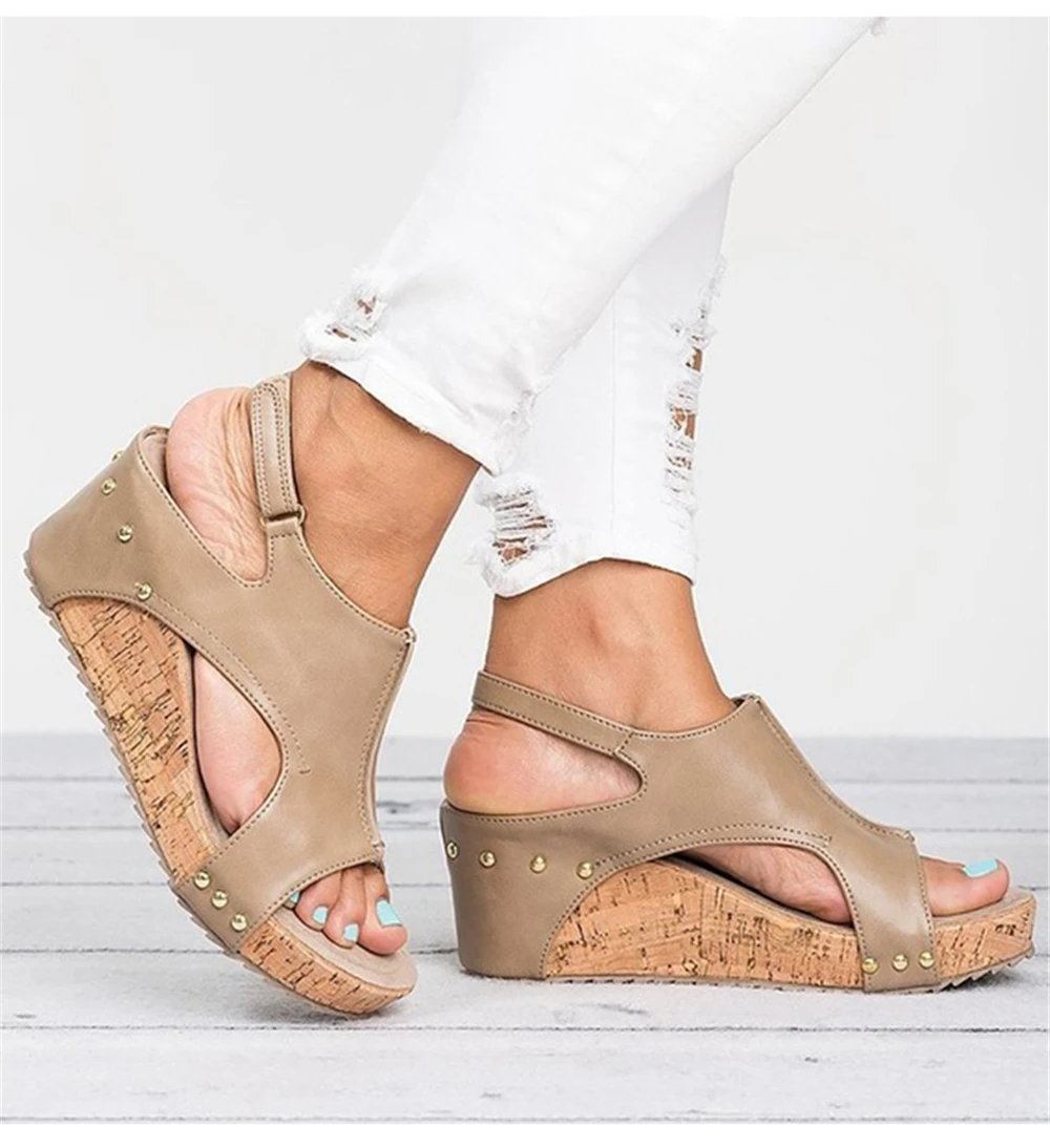 Женские ботинки на танкетке женские летние туфли гладиаторы с открытым