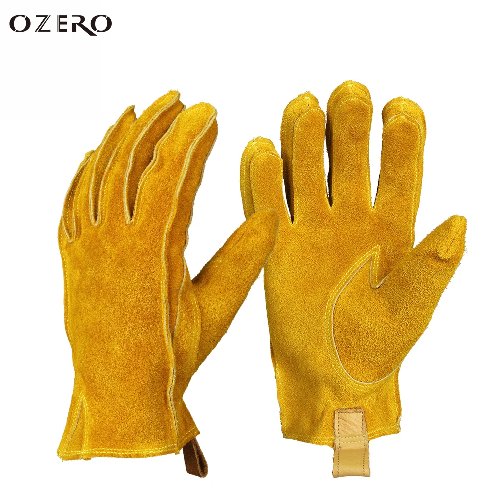 OZERO воловья кожа спортивные мотоциклетные лыжные перчатки защита от ветра