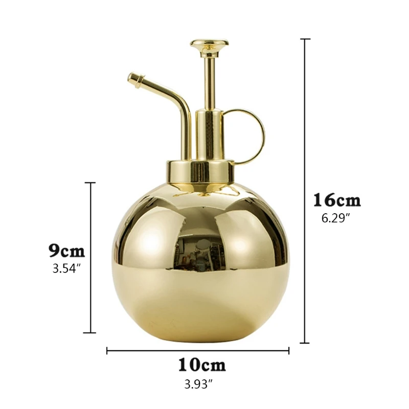 

500ml Metal Watering Can for Indoor Plants Vintage Mister Spray Bottle Gardening Spraying Can Spritzer Bottles