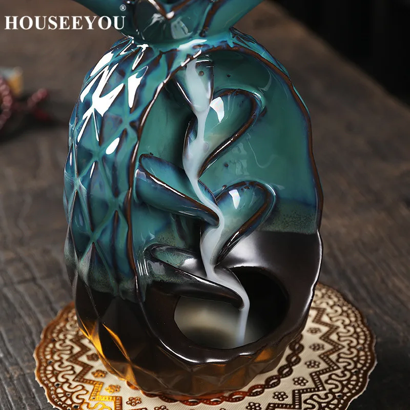 Новинка хит продаж курильница для ананаса рефлюкса черного потока ароматический