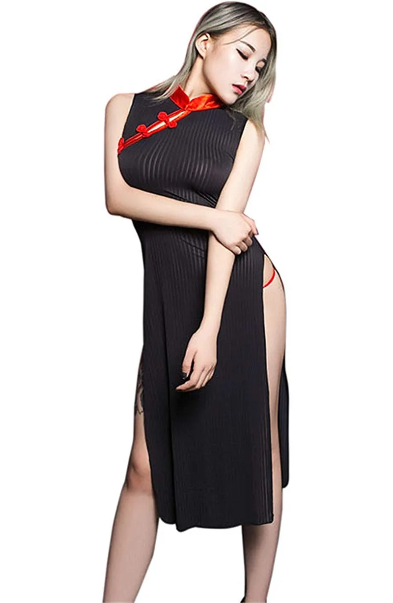 Женская Ретро ночная рубашка с вышивкой китайский традиционный Ципао Cheongsam