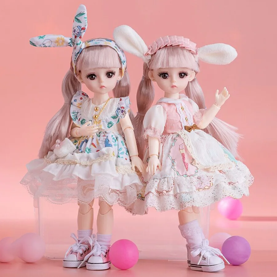 Lolita Doll Clothes JK Uniform Accessories Dress Up For 30cm BeautifulGirl Body Doll Female Doll Body (Without Doll and shoes)
