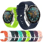 Ремешок силиконовый для Huawei Watch GT 2 46 мм, мягкий спортивный браслет для Huawei gt2 Pro, Samsung Galaxy Gear s3 frontier, 22 мм