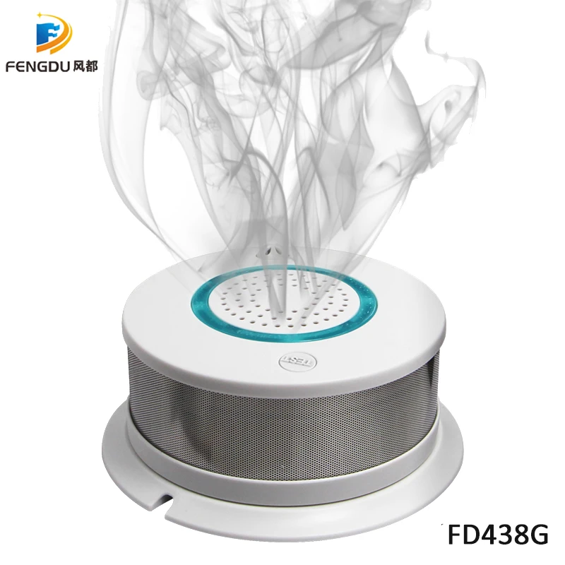 

GSM GPRS SMS wireless Smoke Detector Sensor alarm fire alarm sensor For smart Home kitchen house Security GSM alarm system