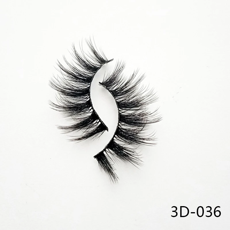 3D-028 3 пары черные настоящие норковые натуральные крестовые длинные толстые ресницы накладные ресницы Инструменты для наращивания макияжа
