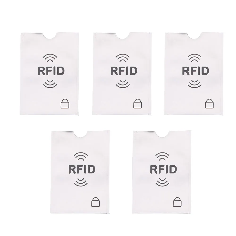 5 шт. защитный чехол для банковских карт с защитой от кражи|Держатели и записок| |