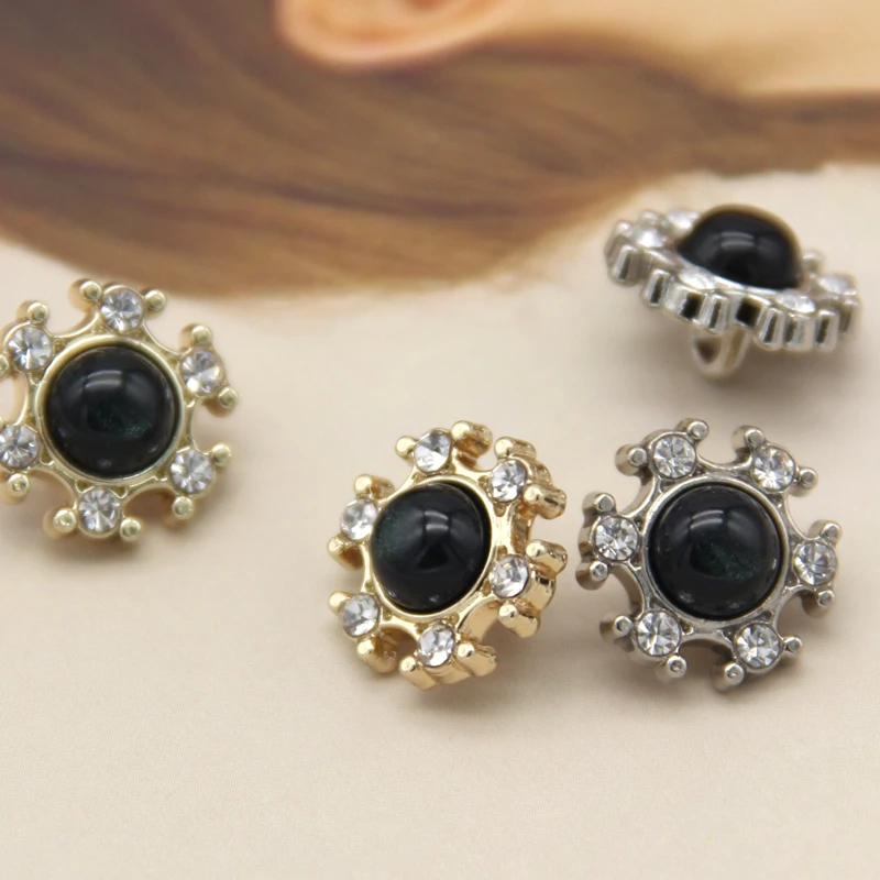 

10 шт., жемчужные металлические пуговицы для одежды, свадебного платья