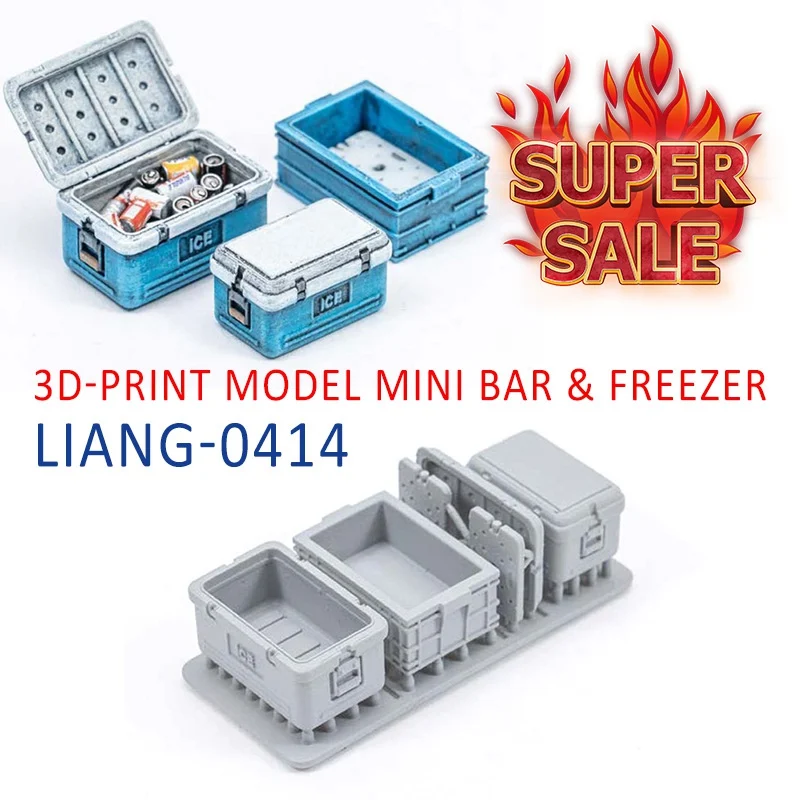 LIANG-0414 1/35 масштаб 3D-печать модель мини бар и морозильная камера DIY | Игрушки хобби