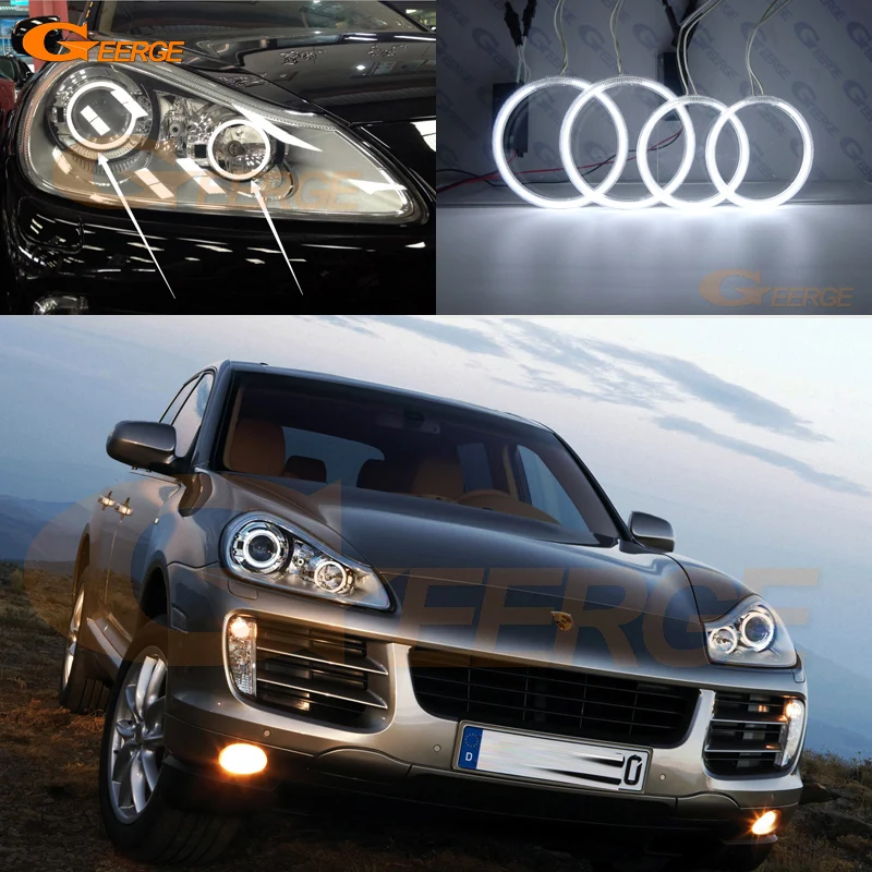 Для Porsche Cayenne 957 9PA 2007 2008 2009 2010 отличный ультра яркий CCFL ангельские глазки Halo кольца