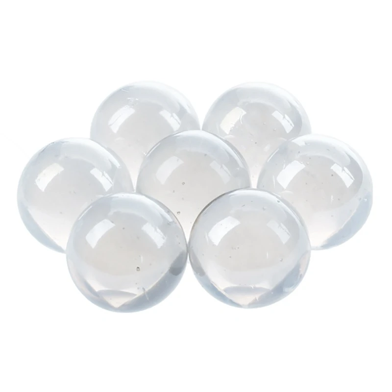 

20 Pcs Marbles 16mm Glass Marbles Knicker Glass Balls Decoration Color Nuggets Toy Blue and Transparent