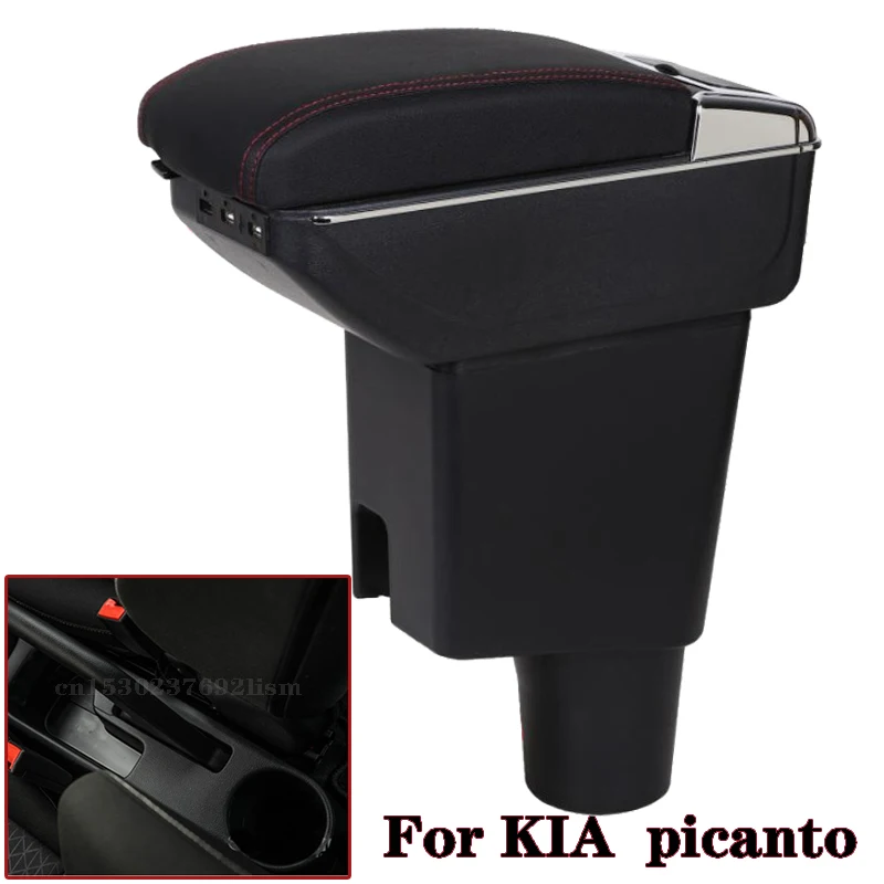 

Для KIA Picanto Утро JA подлокотник Универсальный центральный автомобильный подлокотник для хранения коробка модификации аксессуары