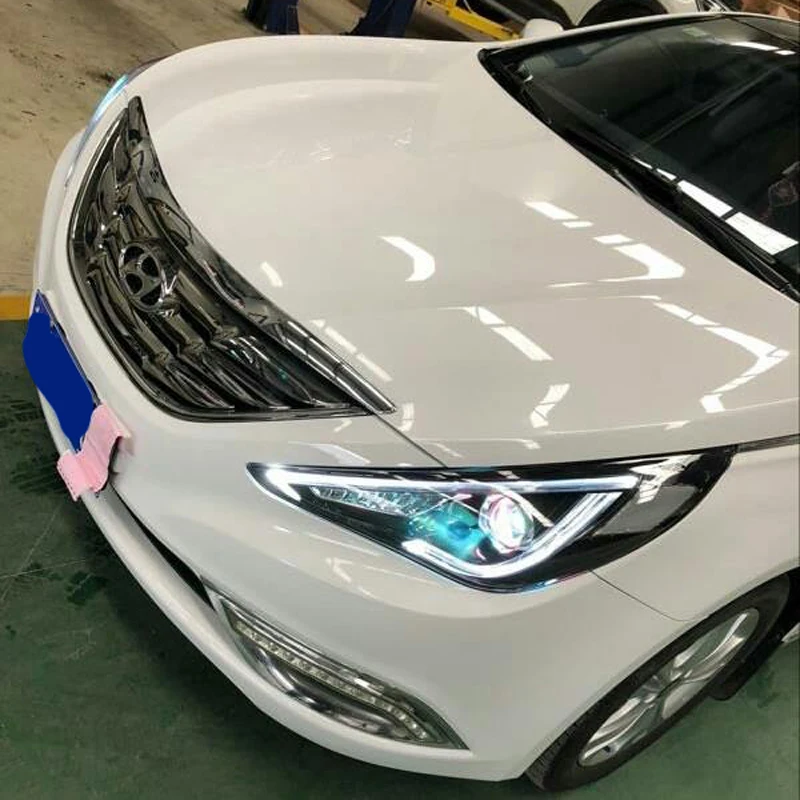 Автомобильные фары для Hyundai Sonata головной светильник s 2011 2014 передний биксеноновые