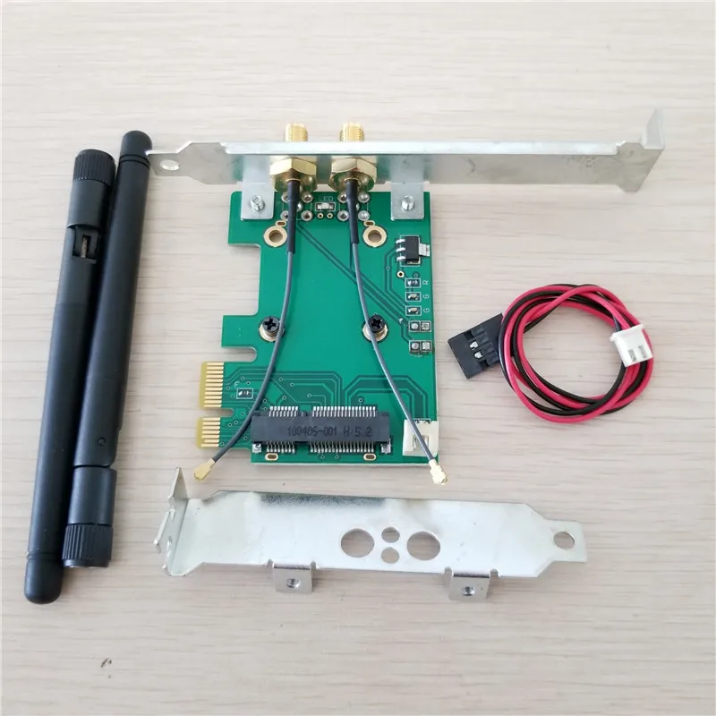 Bluetooth WIFI Mini PCI-E TO PCIe 1x 4x 8x 16x adapter converter card Wireless Ethernet Card Low &amp Full Height profile Bracket |