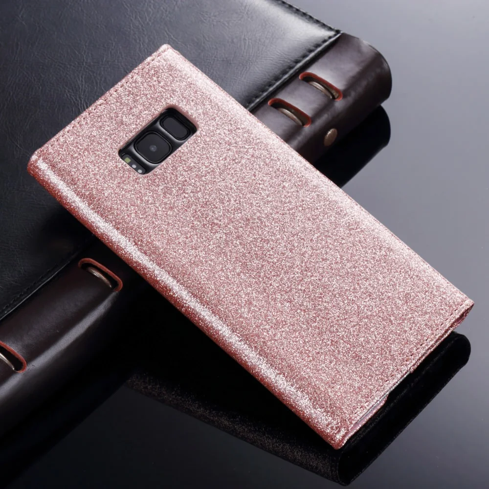 Роскошный чехол кошелек для Samsung S20 Ultra S8 Plus S10 S10E S7 Edge Note 10 блестящий с откидной
