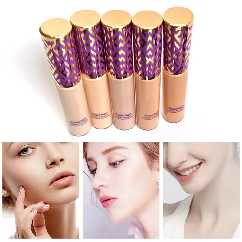 

5 color Concealer Cream Face Foundation Double Duty Beauty Shape Tape Contour Concealer 10ml corrector maquillaje cosmetics