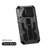 shockproof armor phone case for oppo a54 a74 4g kickstand holder soft tpu bumper hard pc protective back cover coque fundas