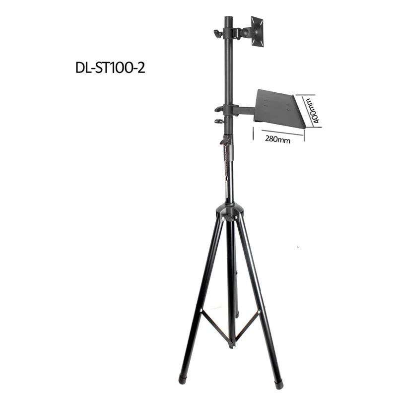 On Floor Lcd Monitor Holder Height Adjustable 180cm 150cm 12