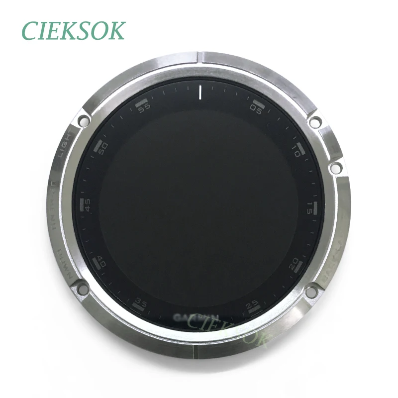 Полный экран для Garmin Fenix 5 Plus ЖК-дисплей с передней крышкой титановый занятий