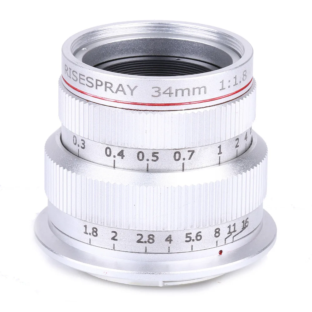 34mm F1.8 APS-C camera Lens for Olympus Panasonic MTF M4/3 Mount PenF E-M5 EM10 Mark II | Электроника