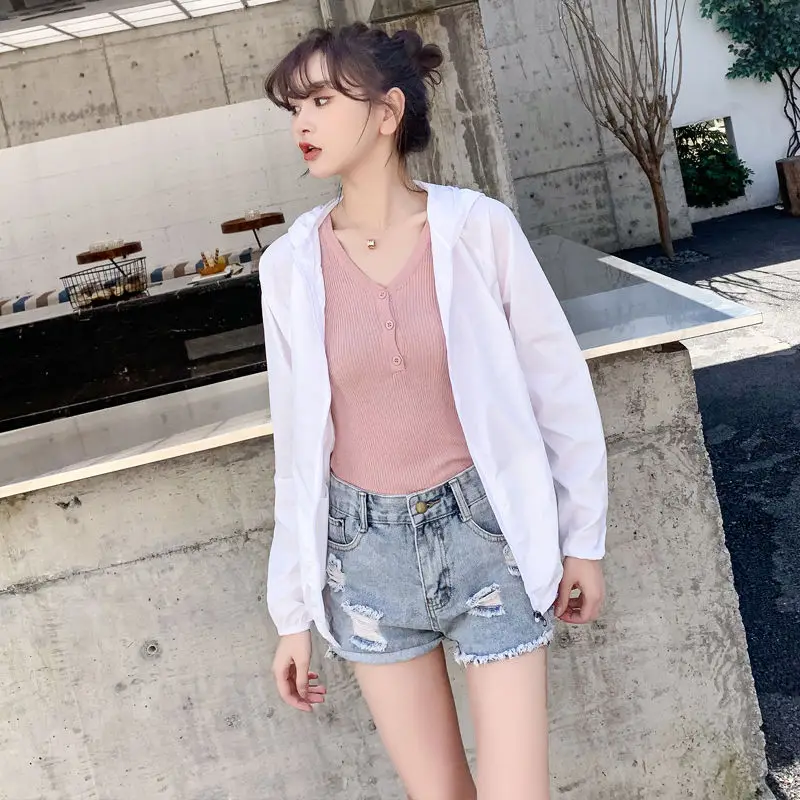 

Куртка с капюшоном X283 для защиты от солнца, тонкая дышащая верхняя одежда для бега и кондиционера с длинным рукавом, весна-лето