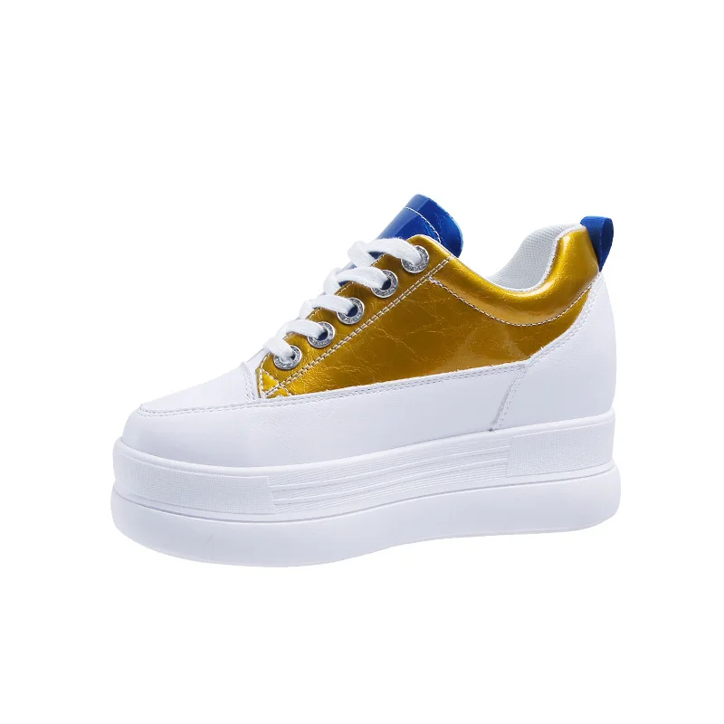 Fujin/Женская обувь на платформе Повседневная плоской Обувь из искусственной кожи