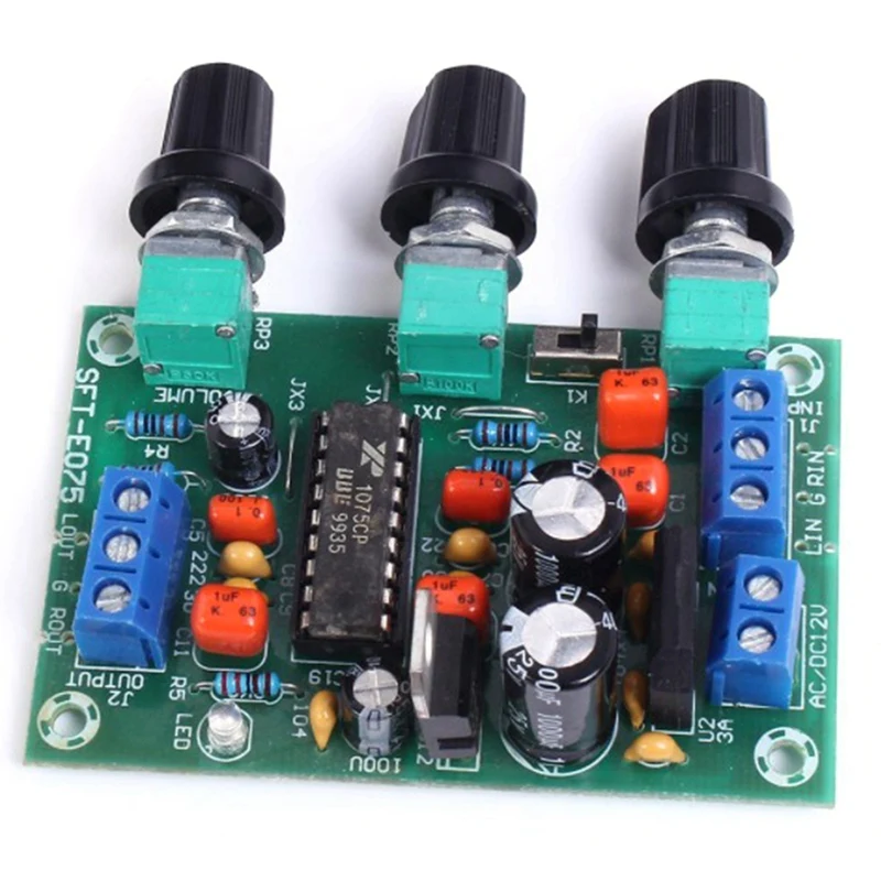 

XR1075 12V Preamp BBE Sound Board Preamplifier BBE Sound Surround Effect Amplifier Preamp Audio Board Module