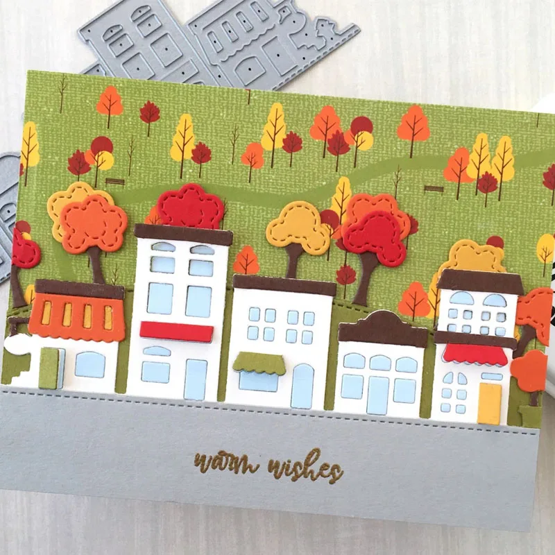 Металлические Вырубные штампы с изображением милых деревьев вырубки для