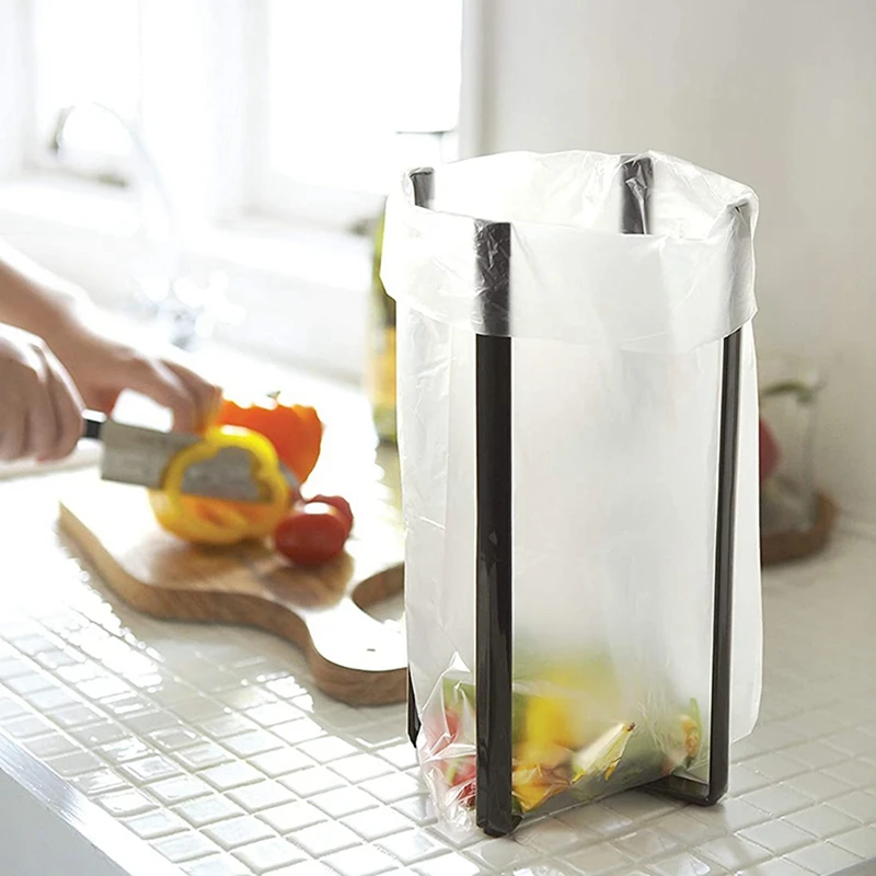 

New Home Tower Kitchen Multi Eco Stand - Multifunctional Iron Bag Holder with Coffee Double Glass French Press Pot