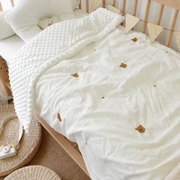 winter cotton baby quilt baby bed blanket cotton print embroidery crib blankets for newborn toddler bedding blanket 100x120cm