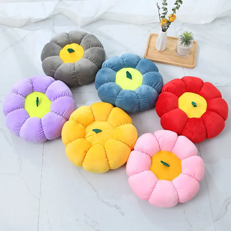

Free ship 38cm soft pumpkin floor cushion car pillow plush toys girls chair cushion halloween gift sofa decorative pillow anime