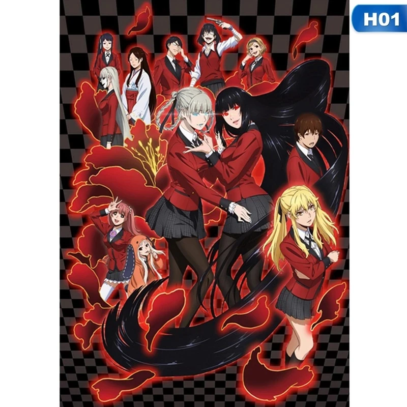 

Anime Jabami Yumeko Kakegurui Gambaling School Poster Wall Art Canvas Hd Prints Pictures Painting Modern Home Decor Slaapkamer