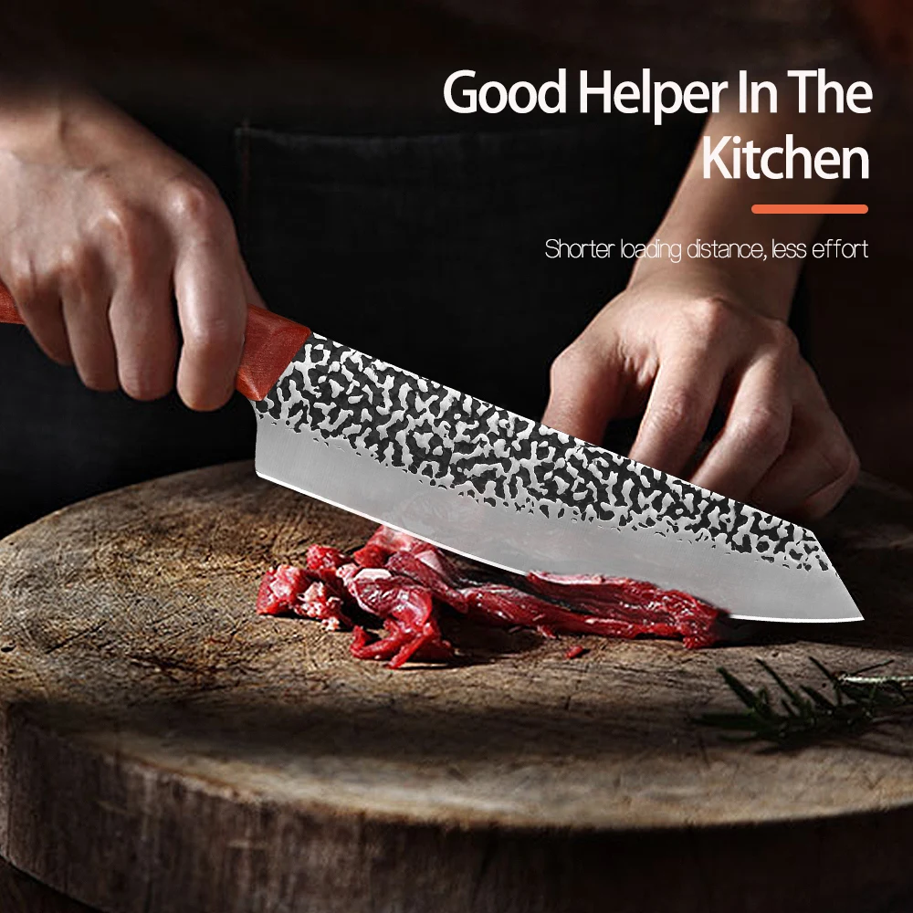 XYj 8 &quotкухонный нож шеф повара ручной работы кованый острое лезвие из нержавеющей