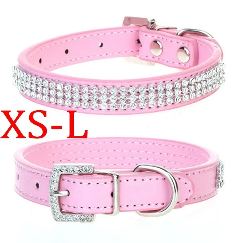 

Стразы Ddiamante Crystal Bling Band ошейник из искусственной кожи для щенков собак кошек аксессуары для маленьких собак