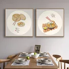 Традиционная китайская фольклорная живопись на заказ с изображением еды растений Абстрактная живопись настенный художественный плакат и картина для гостиной домашний декор