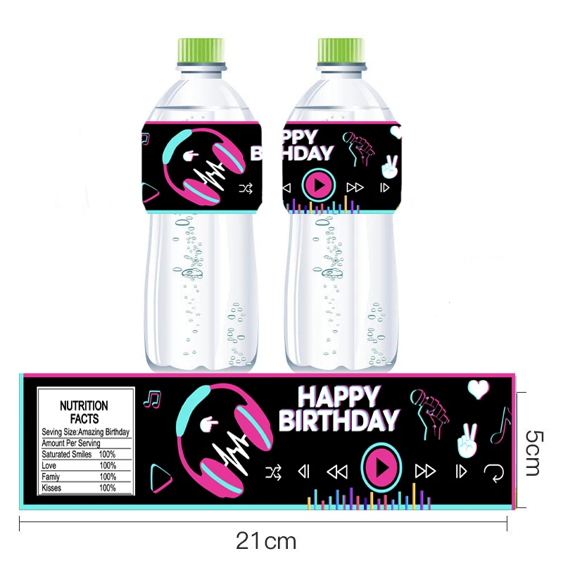 12 шт. наклейки-этикетки на бутылки с водой | Дом и сад