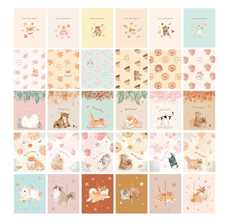 

28Sheets/Set Fuzzy World Lomo Card Mini Postcard/Greeting Card/Christmas Gift Card
