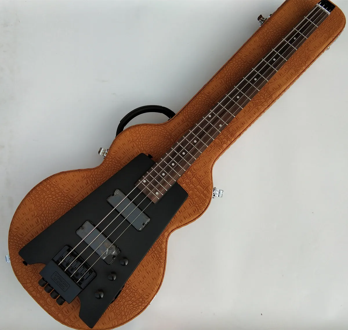 Бесплатная доставка Новый большой John 4 струны Безголовый электрическая бас