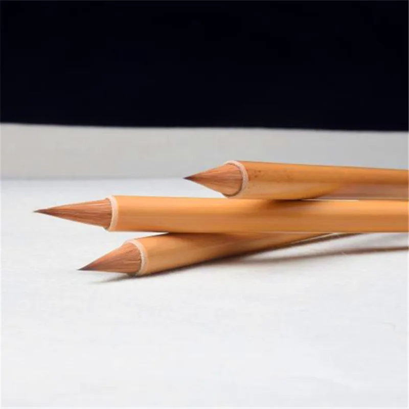 Кисть для каллиграфии, 2 шт., китайский набор трандиональных кистей для письма ласки, китайский набор кистей для рисования волком, Набор ручек, Tinta, Китай