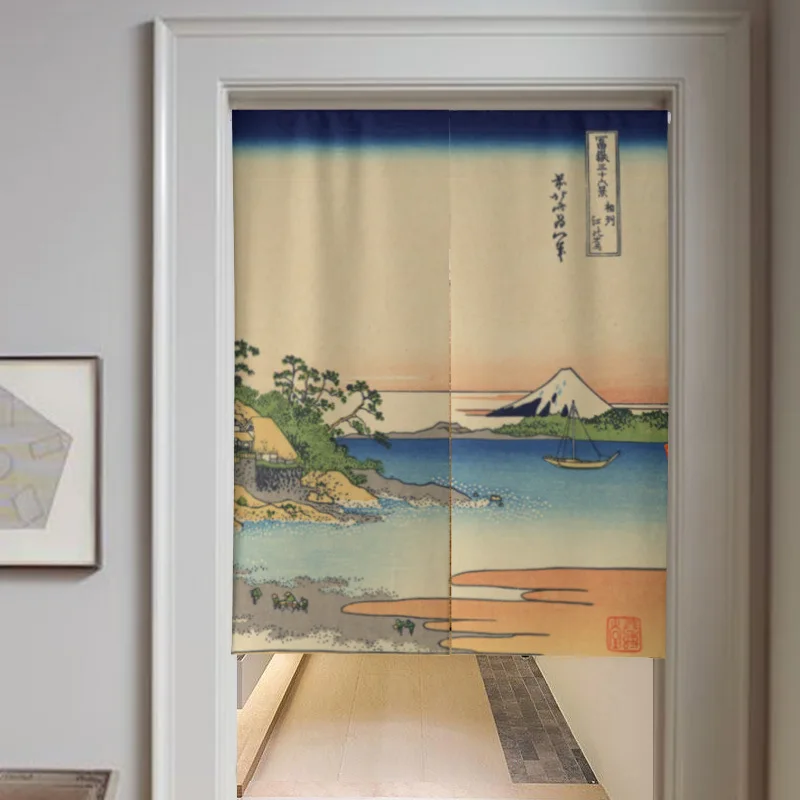 Японская дверь Ukiyo e занавеска С креплением Fuji перегородка для кухни спальни