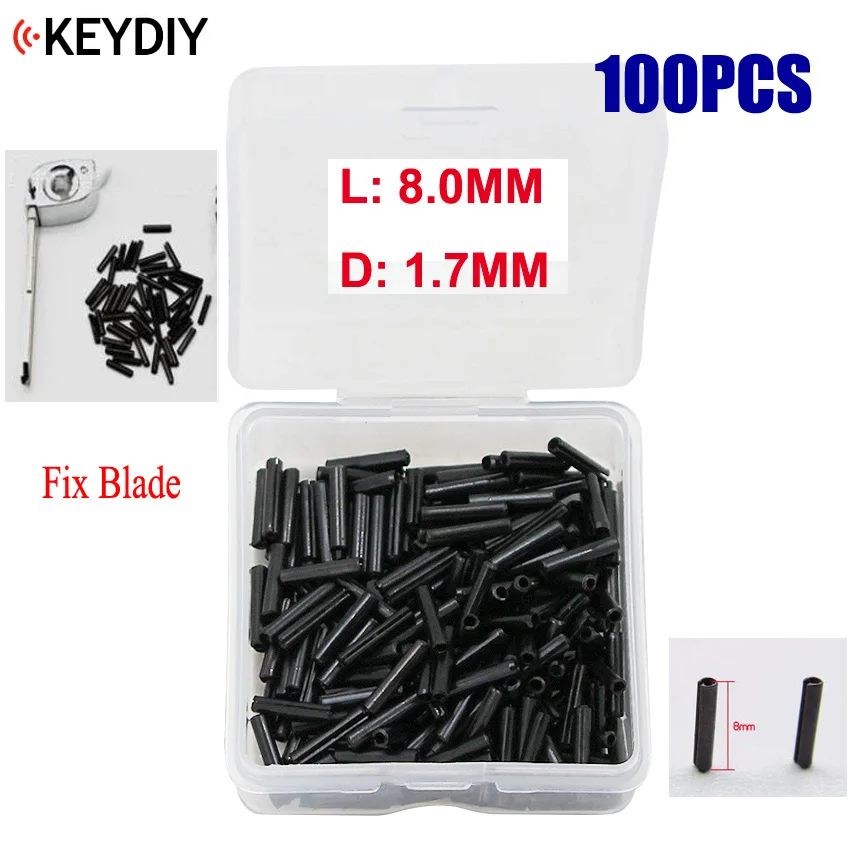 100 шт./лот фиксированный штифт 1 6 мм для складного дистанционного ключа лезвие L:8 D: